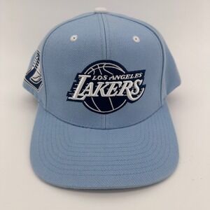 Mitchell & Ness Los Angeles Lakers Hat Mens OS‎ Light Blue Snapback NBA Cap